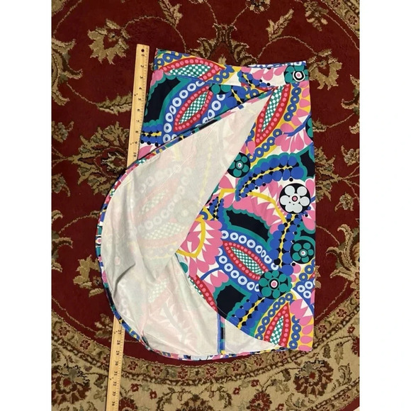 J. Crew Tie-back tulip skirt in colorful Ratti kaleidoscope floral Size 8 - Picture 2 of 8